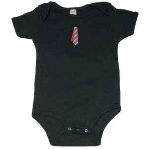 Blue Stripe Tie One Piece 12-18 mo